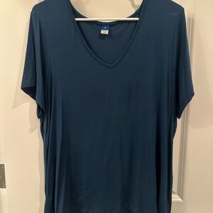 Old Navy Deep Blue Short Sleeve Tee